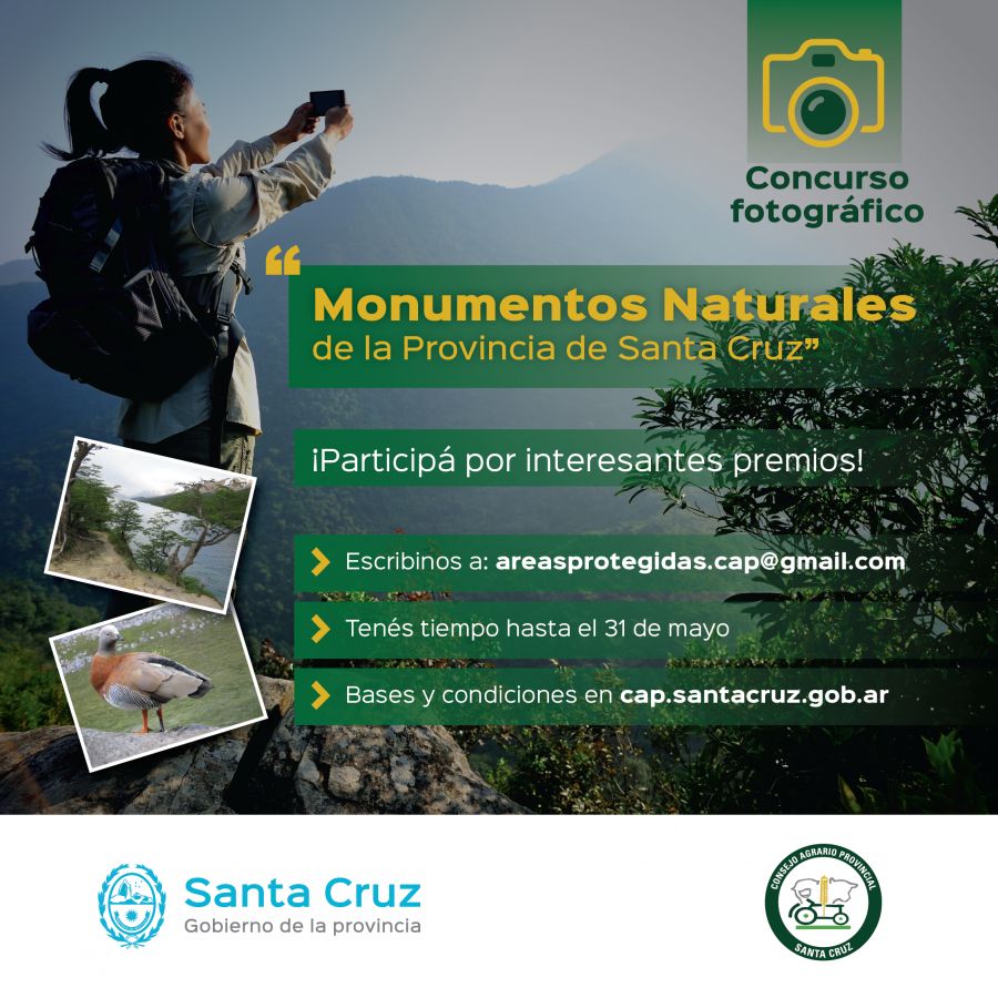 Concurso fotográfico sobre monumentos naturales. 