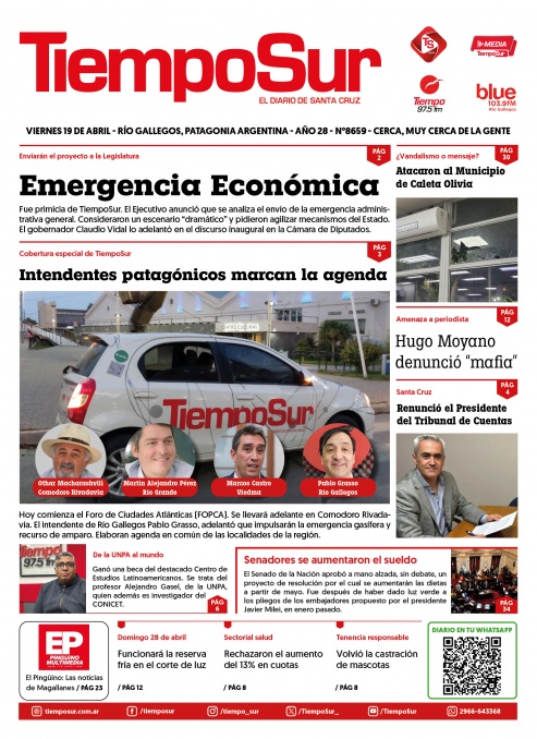 Tapa del diario