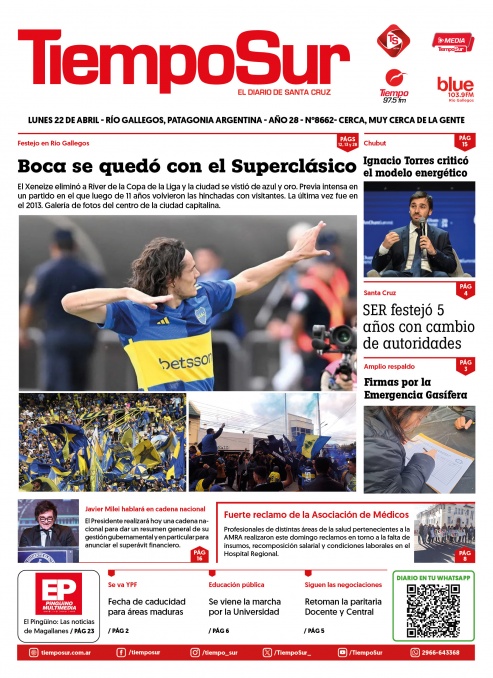 Tapa del diario