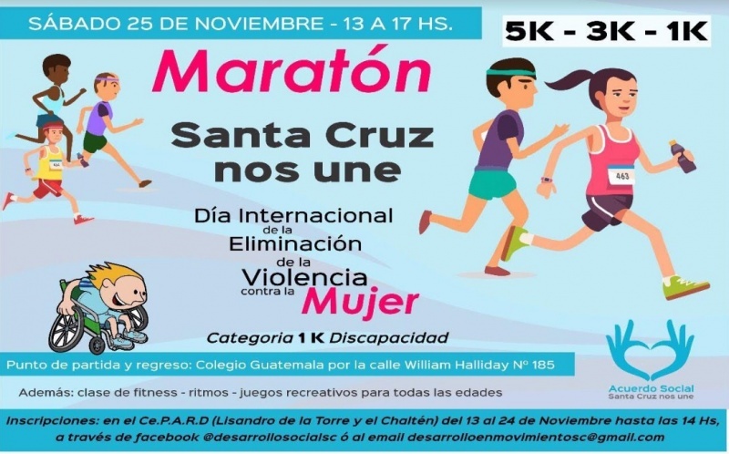 Información sobre la maratón.