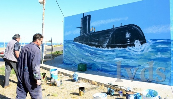 El mural decora la ciudad del Gorosito.