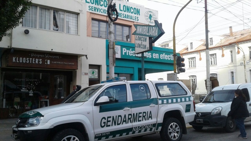 Gendarmería trabajó en el lugar. (C.G)