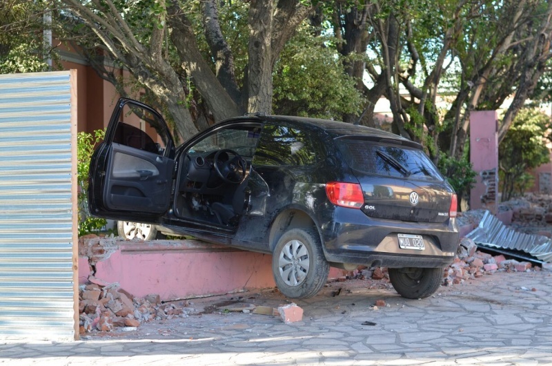 Así terminó frente a Casa de Gobierno.