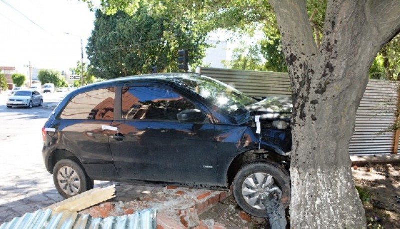 Así terminó frente a Casa de Gobierno.