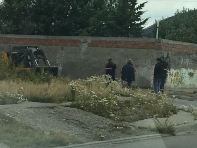 Trabajos durante la mañana de hoy.