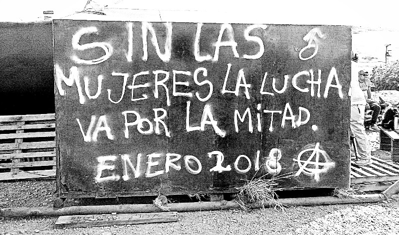 La imagen del rancho que pintaron las Mujeres Autoconvocadas (Foto: Ana Meza Cruz)