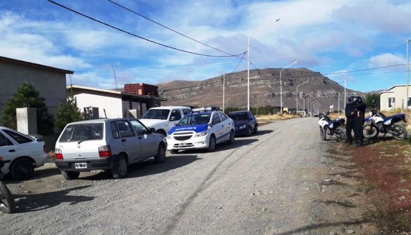 Barrio donde vivía el joven en la ciudad de Las Heras. 