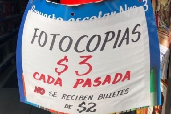 Los comercios que no acepten billetes de $2 podrán recibir multas