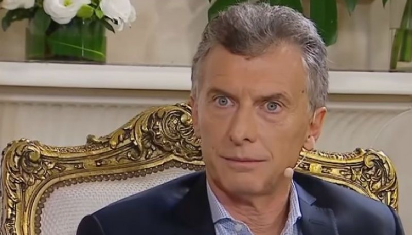 Macri durante la entrevista con Código político. Foto:Captura