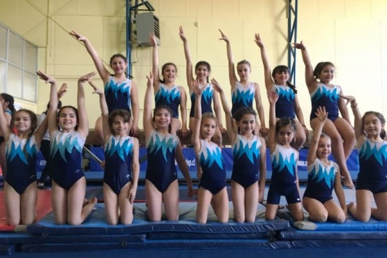 Las chicas de gimnasia se lucieron en Chile.