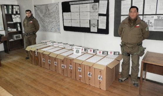 Chileno sorprendido con contrabando de cigarros argentinos