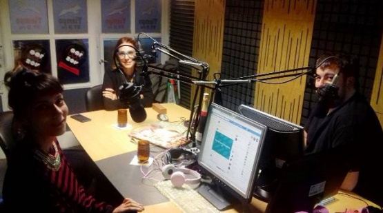 Marisa Herrera visitó el viernes los estudios de Tiempo FM