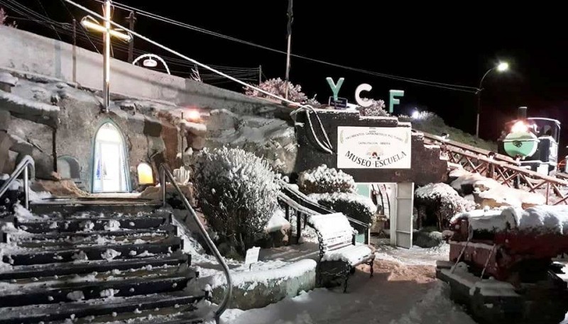 Nevada en Río Turbio (Foto Museo Minero)