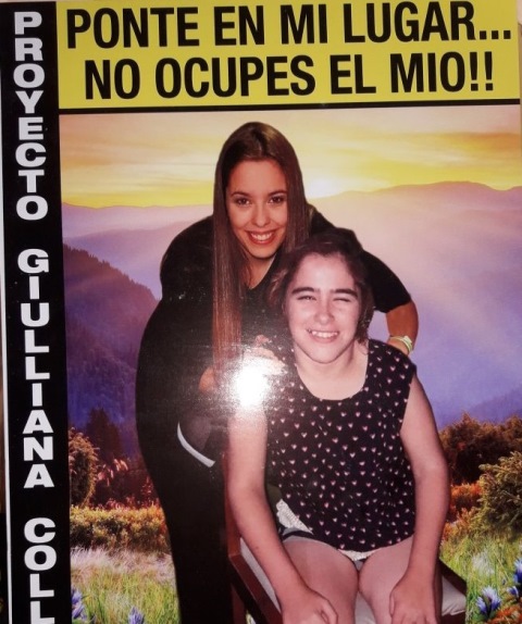 Melani junto a Giulliana.