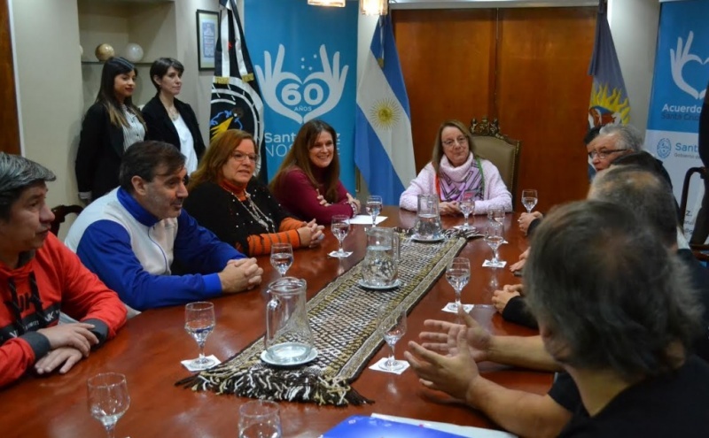 La Gobernadora se reunió con los referentes de Hapkido. 