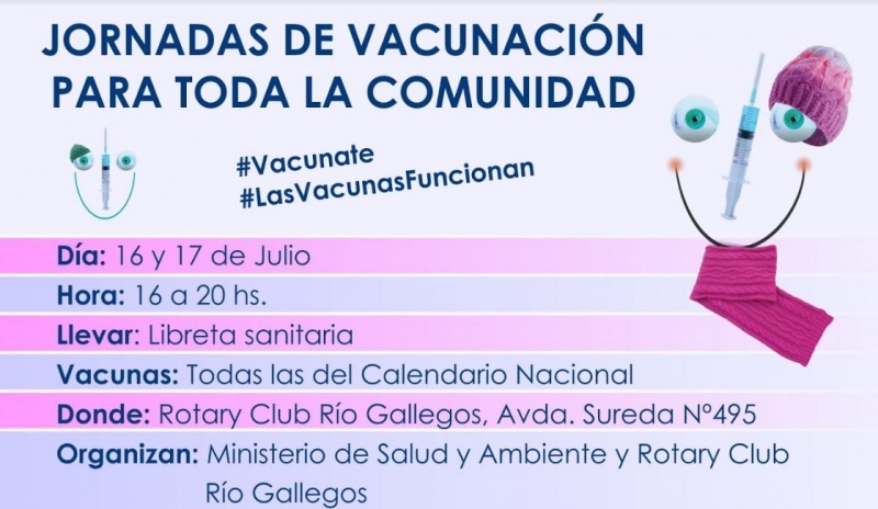 Ficha de la campaña de vacunación. 