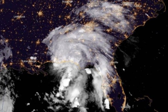 La tormenta tropical Gordon llegó a la costa de Estados Unidos