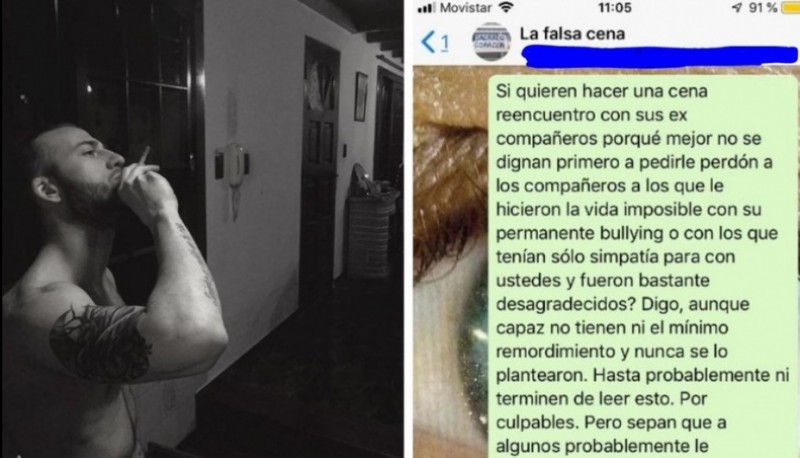 Agustín, el joven que hizo su descargo en las redes sociales. Foto: Redes sociales.