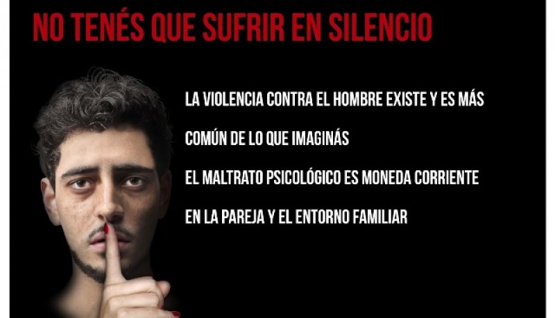 Los hombres también sufren de violencia. 