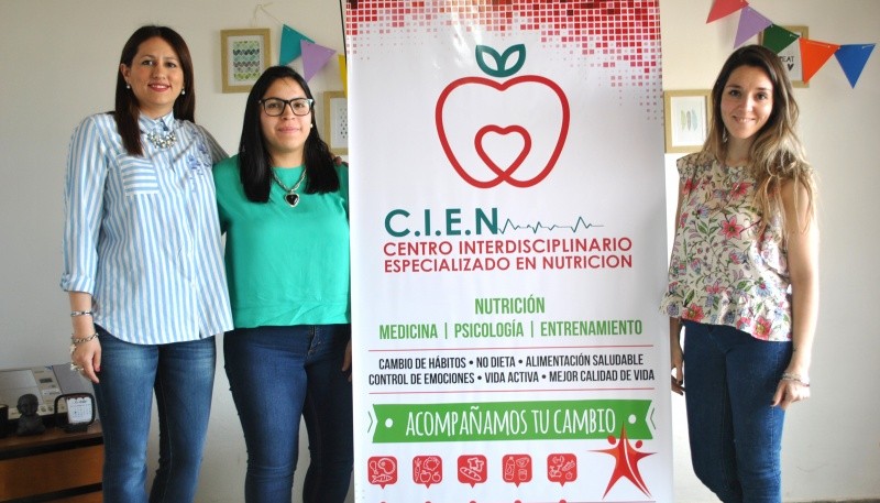 De izq. a der: Nadia Orellano, Melani Cruz y Noelia Miranda del Centro CIEN. 