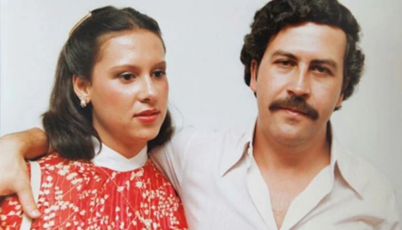 Victoria Eugenia Henao junto a su esposo, el narcotraficante Pablo Escobar.