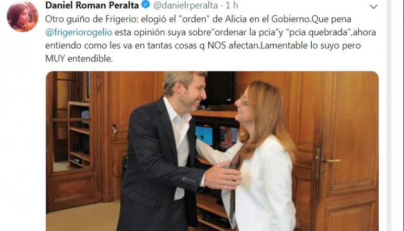 El ex Gobernador lamentó las críticas de Frigerio a su gestión.