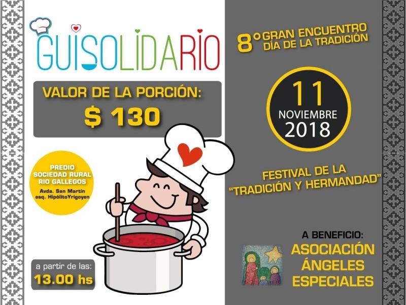 Guiso solidario que se realizará mañana. 