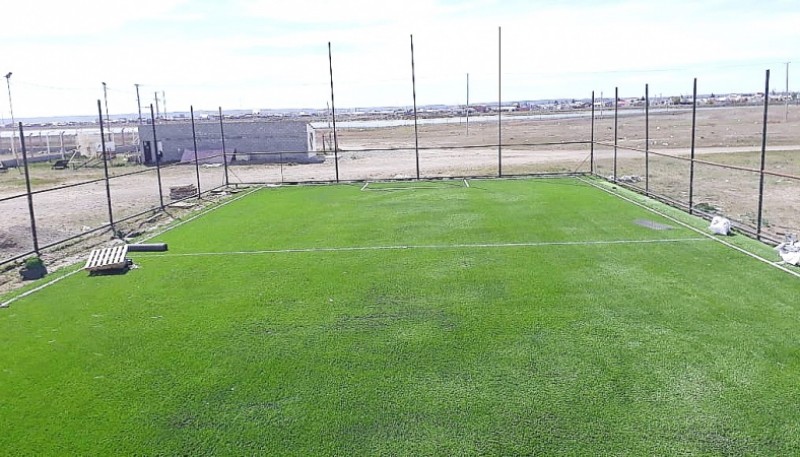 La cancha de Independiente en la zona de canteras.