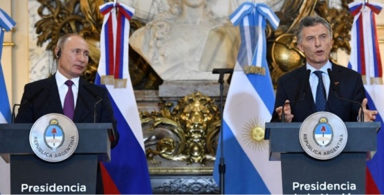 Macri y Putin en el marco del G20. 