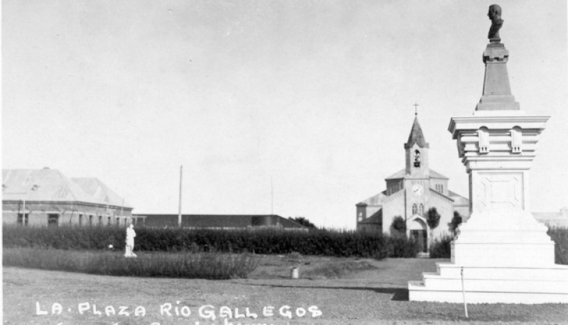 Postal de Francisco Gooderham - Plaza Mitre hoy Plaza San Martín.