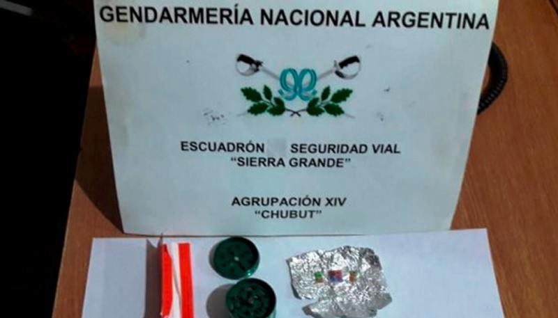 Sustancia secuestrada por Gendarmería Nacional. 