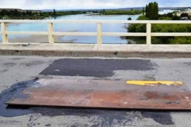 Vialidad Nacional realizó trabajos en el puente