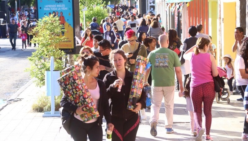 Imagen de la peatonal “Gallegos Feliz” (C.G)  