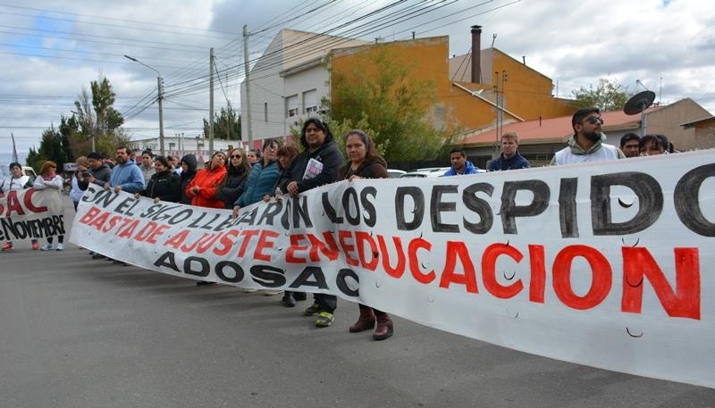 ADOSAC afirmó que el acatamiento al paro fue contundente. (C. Robledo)