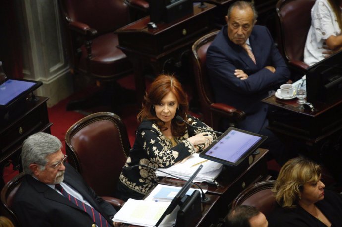 Cristina en la sesión preparatoria. 