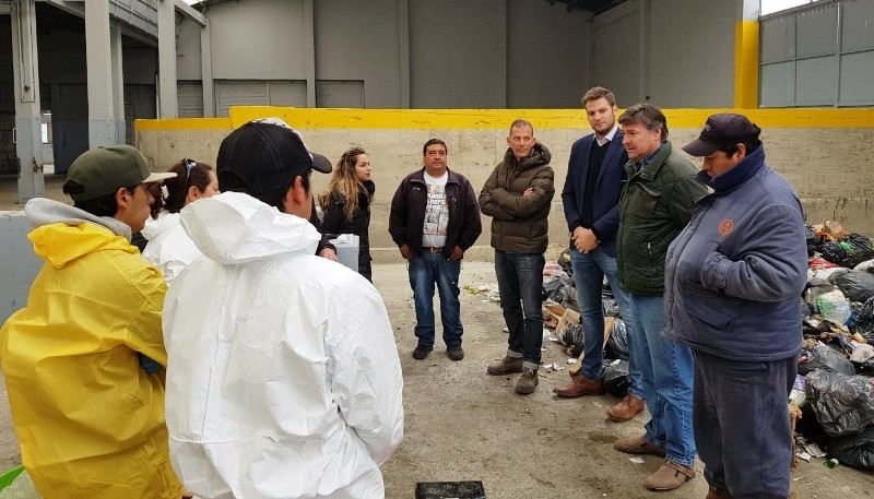 Trabajos en el vaciadero de Río Gallegos