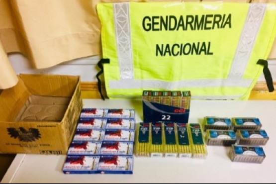 Decomisaron más de 10 cajas de municiones 