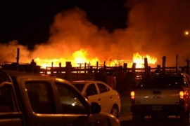 Incendio destruyó caballerizas en El Chaltén