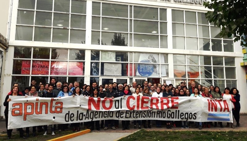 Milicevic estuvo presente durante la jornada de apoyo a INTA en la UNPA-UARG.