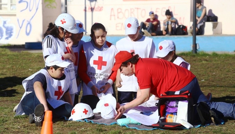 La Cruz Roja hace una fuerte apuesta a la capacitación de la comunidad en resguardo de la vida del otro. (J. C. C) 