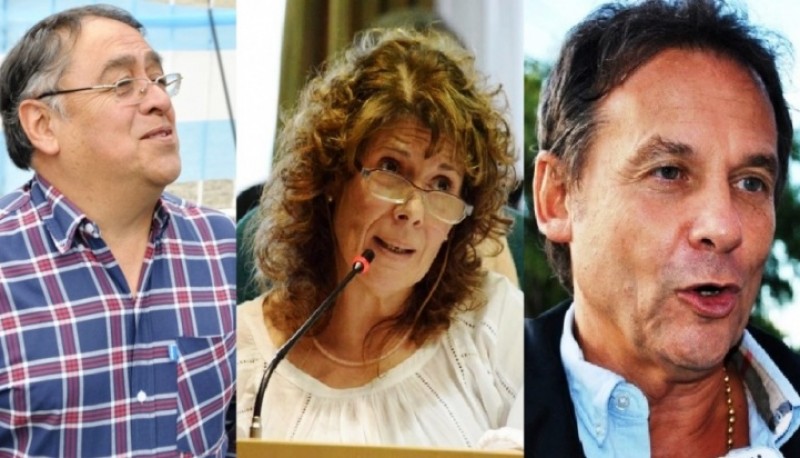 Omar Fernández,  Gabriela Mestelán y Eduardo Costa. 