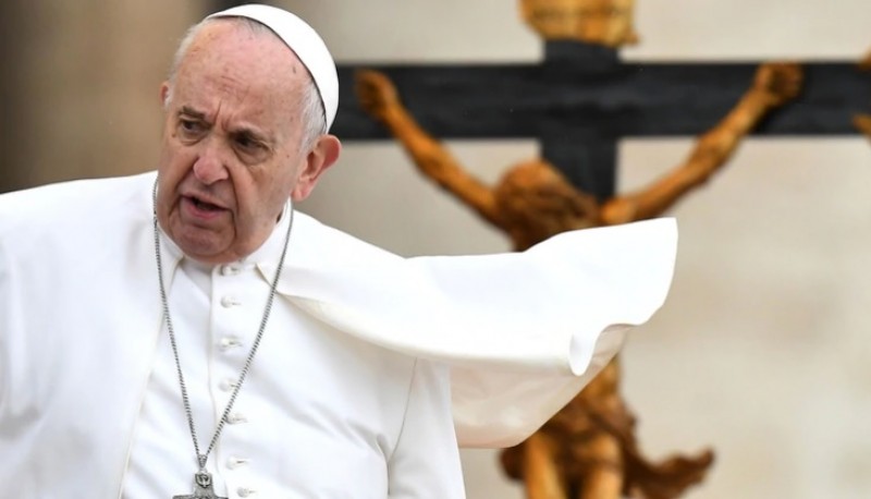 El papa Francisco en Plaza de San Pedro en el Vaticano, el 15 de mayo de 2019