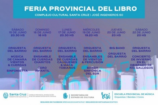 Escuela Provincial de Música se presenta en la Feria del Libro