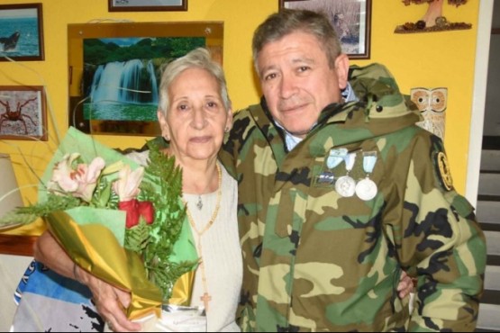 El reencuentro de Yolanda y Walter, 37 años después de la Guerra de Malvinas