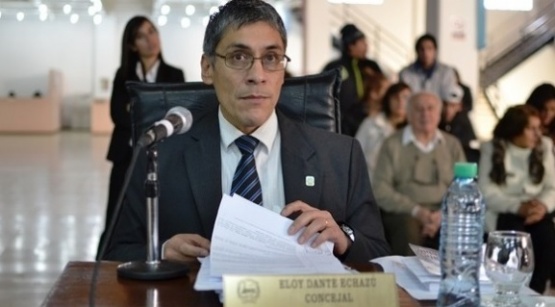 Concejal Eloy Echazú.