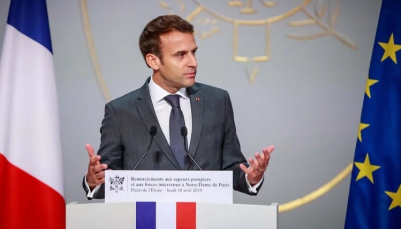 El presidente francés Emmanuel Macron (Christophe Petit Tesson via REUTERS)