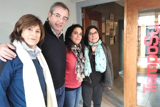 Bibiana Reibaldi y Analía Kalinec de visita en TiempoSur