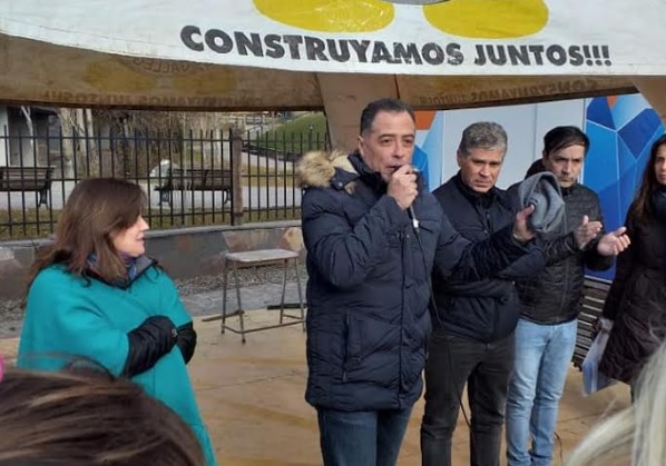 Los candidatos en Calafate. 