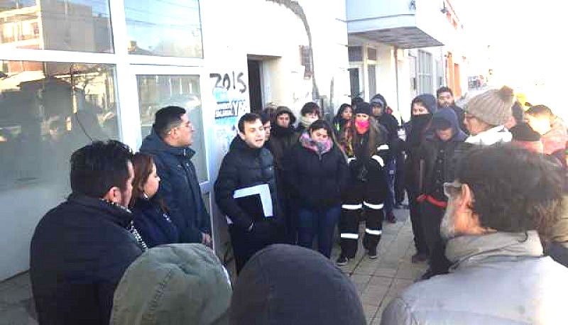 Trabajadores del SIPEM frente al Ministerio de Trabajo 