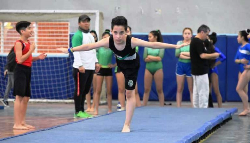 Uno de los chicos que se lució en la competencia.